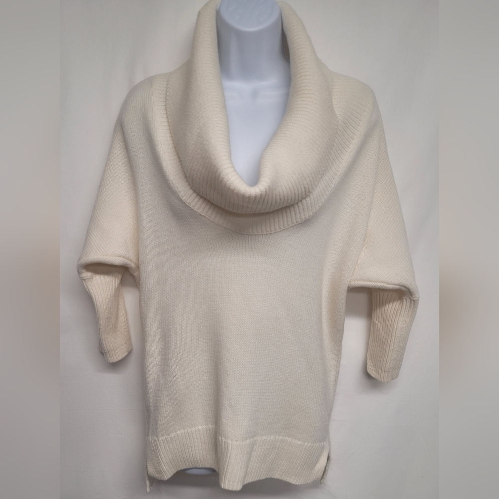 Express XS Oversized Cowlneck Sweater 3/4 Batwing Sleeve